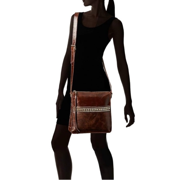 HOBO Mystic Genuine Leather Crossbody Bag with Floral Liner NWT - Picture 2 of 8